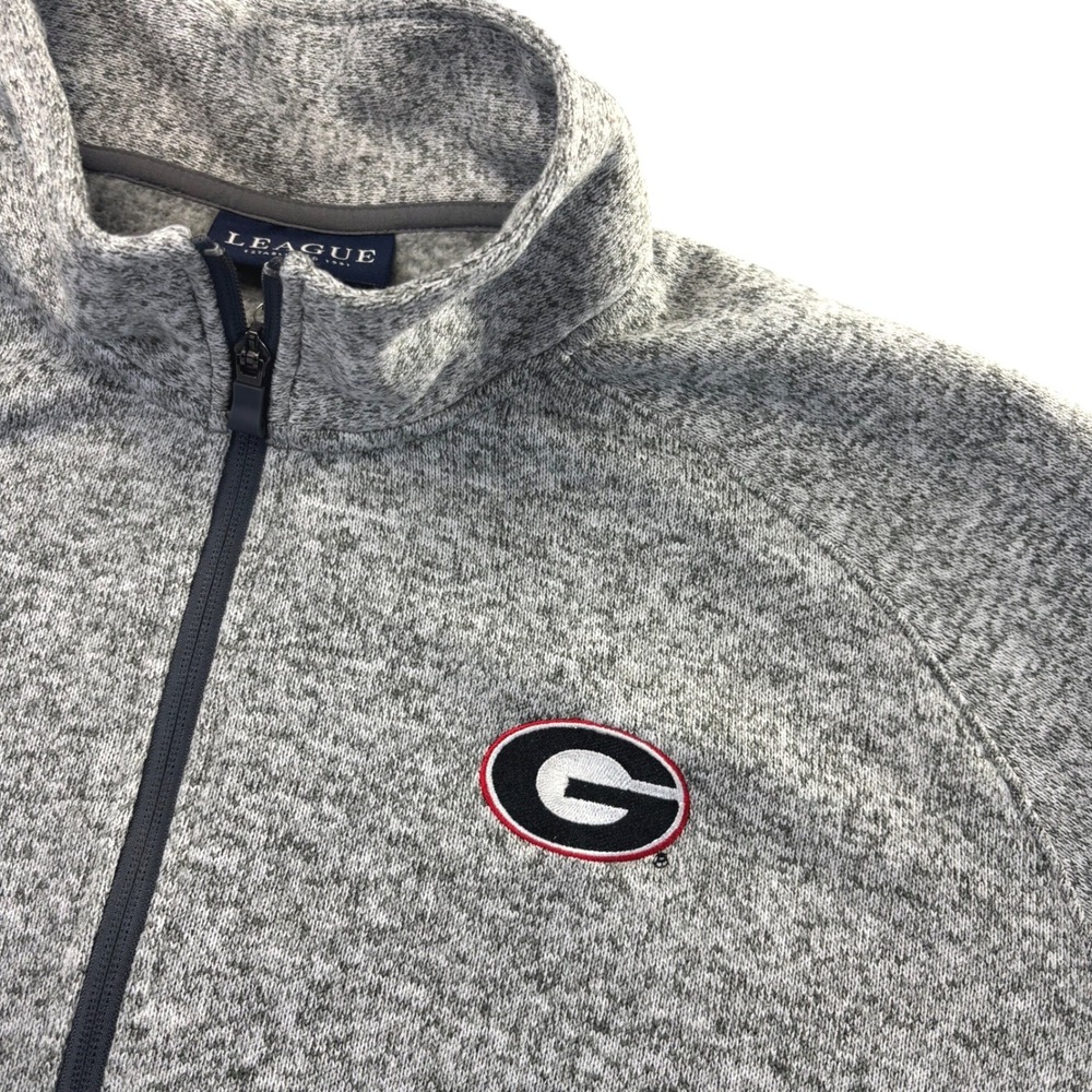 League Quarter Zip Fleece Pullover Georgia Bulldogs G Logo Mens 2XL